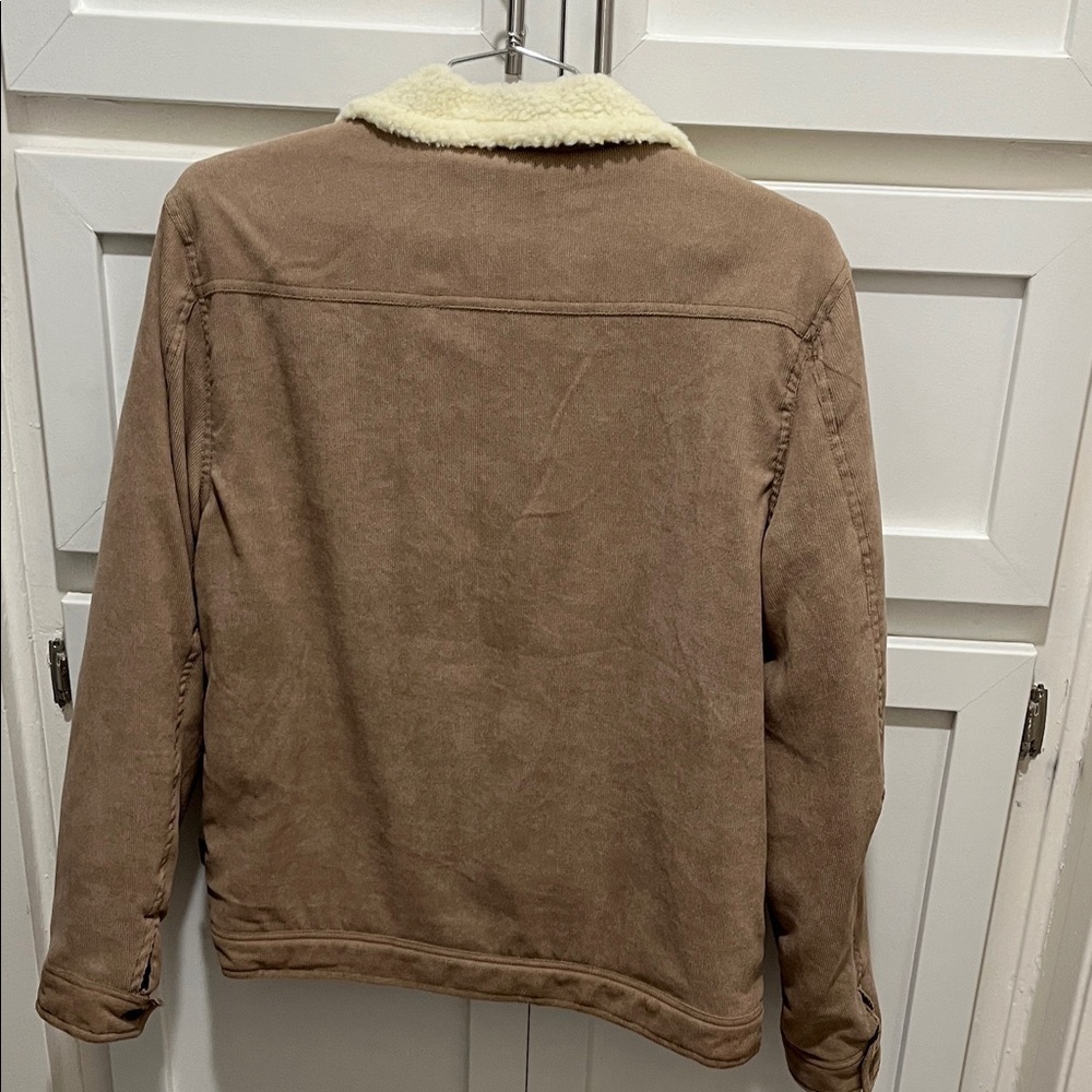 Trucker Brown Sherpa-Collar Jacket! - Picture 3 of 4